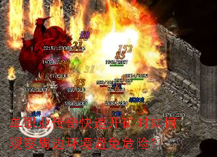 单职业传奇快速开矿时如何观察周边环境避免危险? 单职业传奇快速开矿时如何观察周边环境避免危险?