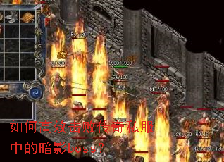 ��θ�Ч���ܴ���˽���еİ�Ӱboss��