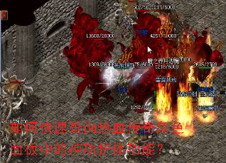 ��ο��ٲ�ѯ��Ѫ�����ɫ����е��񹦻��幦�ܣ�