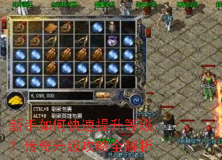 新手如何快速提升等级?传奇升级攻略全解析 新手如何快速提升等级?传奇升级攻略全解析